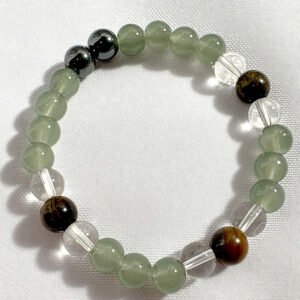 Pulsera Ojo de Tigre - Jade Nefrita y Hematita